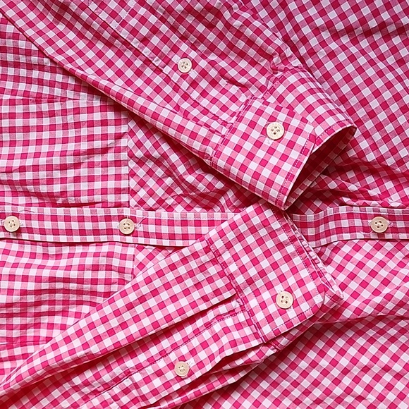 Lauren Ralph Lauren Pink Checkered Long Sleeve Dress - Picture 12 of 16